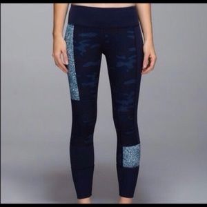 Lululemon Wunder Under Sashiko Patch Camo leggings